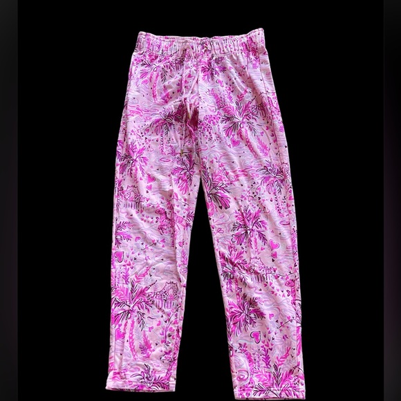 NWOT Lilly Pulitzer Valentine Print knit pant S - Picture 1 of 3